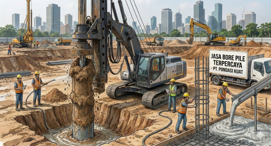 Harga Jasa Bore Pile per Meter
